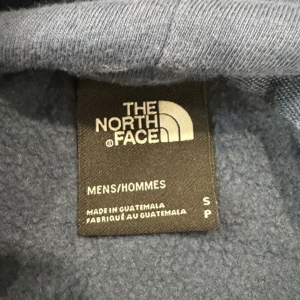 North‎ Face Graphic Hoodie Mens Small Blue Outdoor Streetwear Pullover